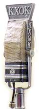 Picture RCA microphone with KXOK flag
