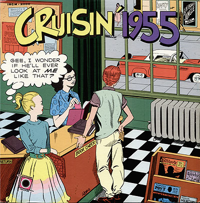 Front cover of CRUSIN 1955 LP