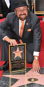 Shotgun Tom with his Star on the Walk Of Fame